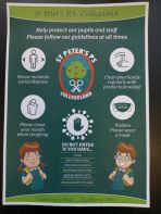 St. Peter's Covid 19 Guideline poster